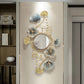 Fancy Decorative Wall Mount Floral Wall Mirror Metal Wall Art