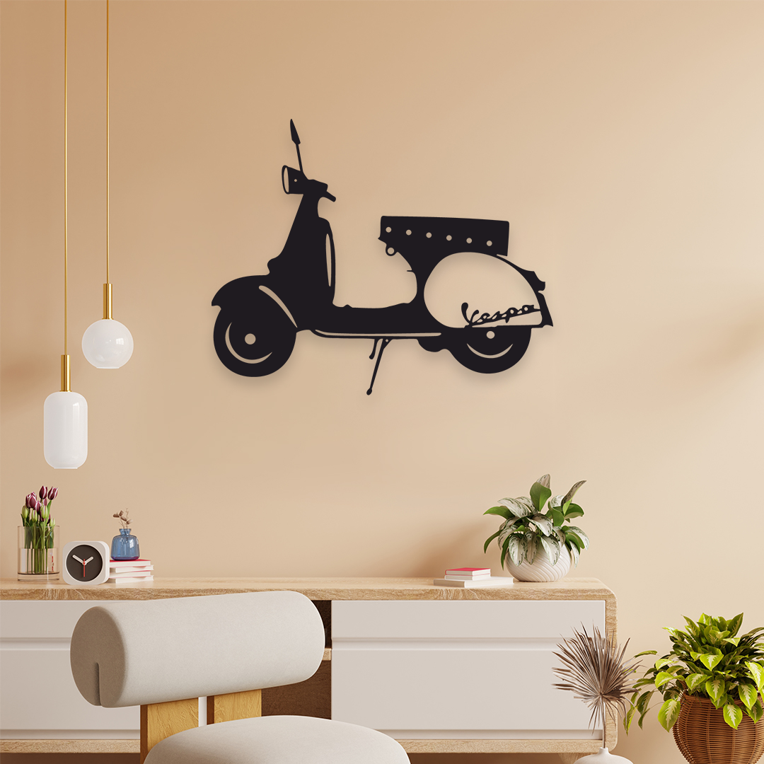 SCOOTER METAL WALL ART