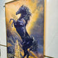 Black Stallion Symphony Crystal Glass Painting