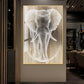 Elephant Symphony Crystal Porcelain Painting