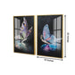 Majestic Butterflies Crystal Glass Painting – Set of 2