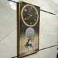 Galaxy of Stars Framed Crystal Glass Painting with Clock