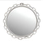 Silver & Brown Metal Mirror